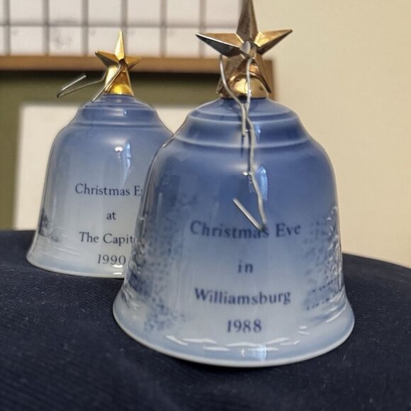 🔔 1988 Bing & Grøndahl Copenhagen Christmas Bell | Vintage Porcelain - Picture 1 of 5